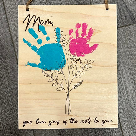 Roots To Grow Handprint Flower DIY