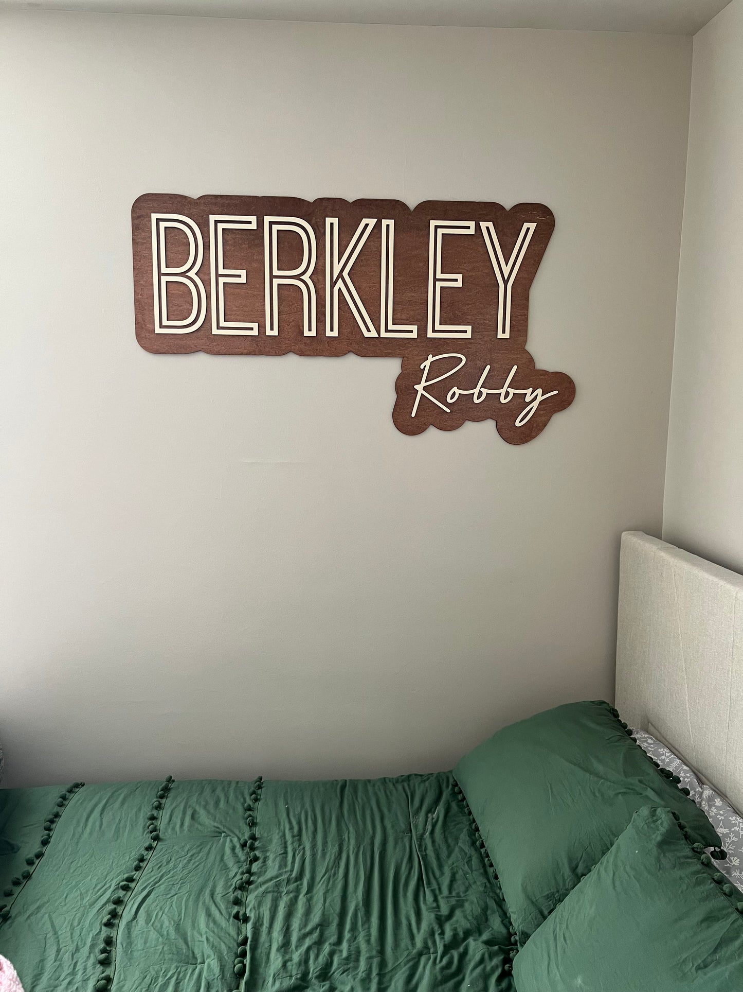 Double Layer Name Sign