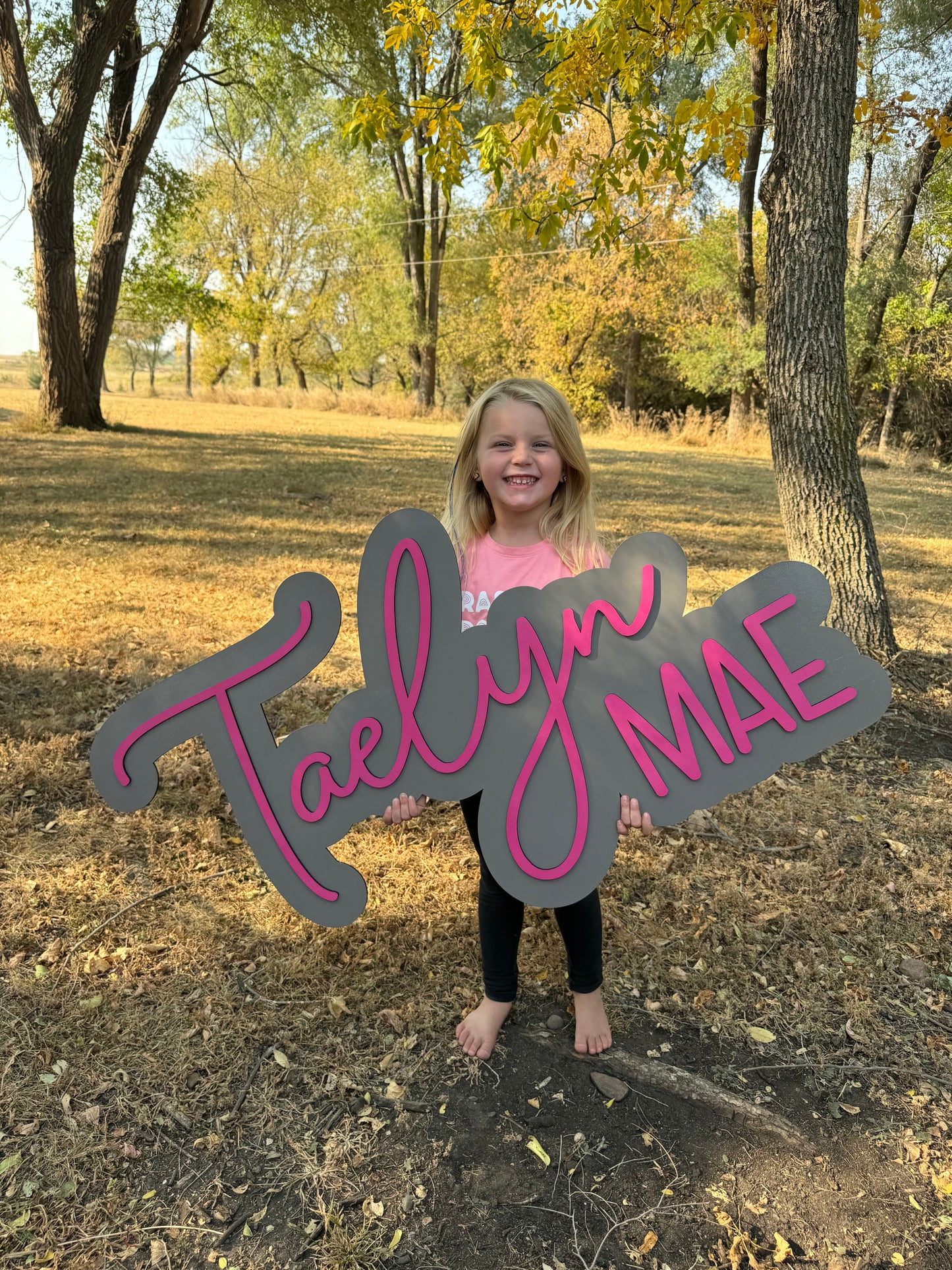 Double Layer Name Sign