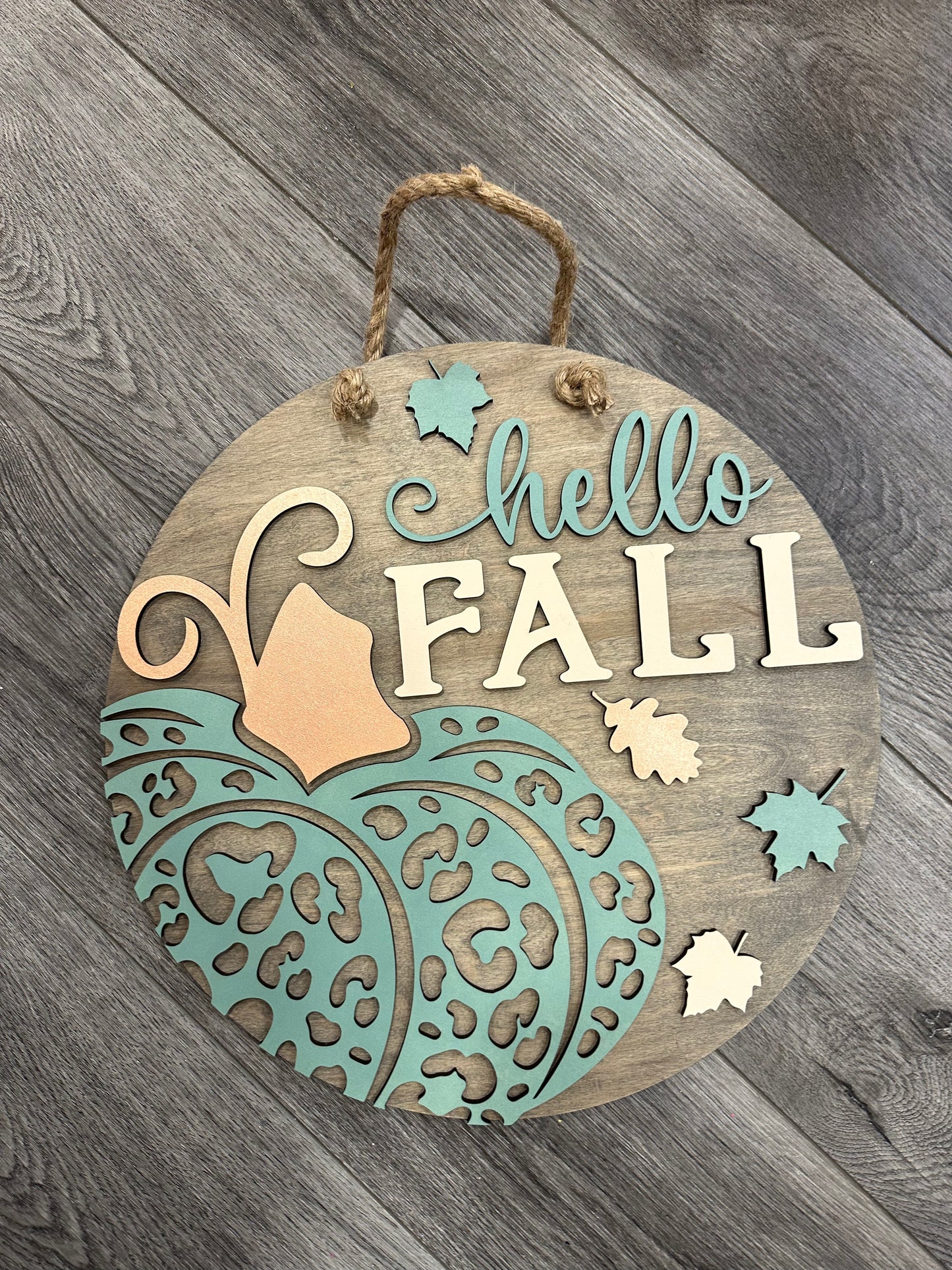 DIY Paint Kit: Hello Fall Chetah Pumpkin
