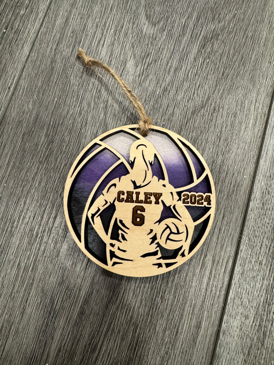 Volleyball Personalized Ornament