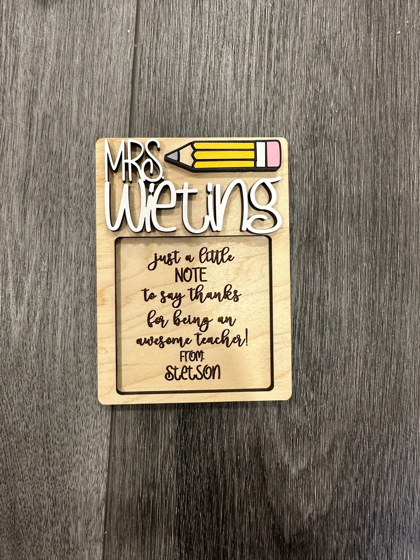 Personalized Notepad Holder