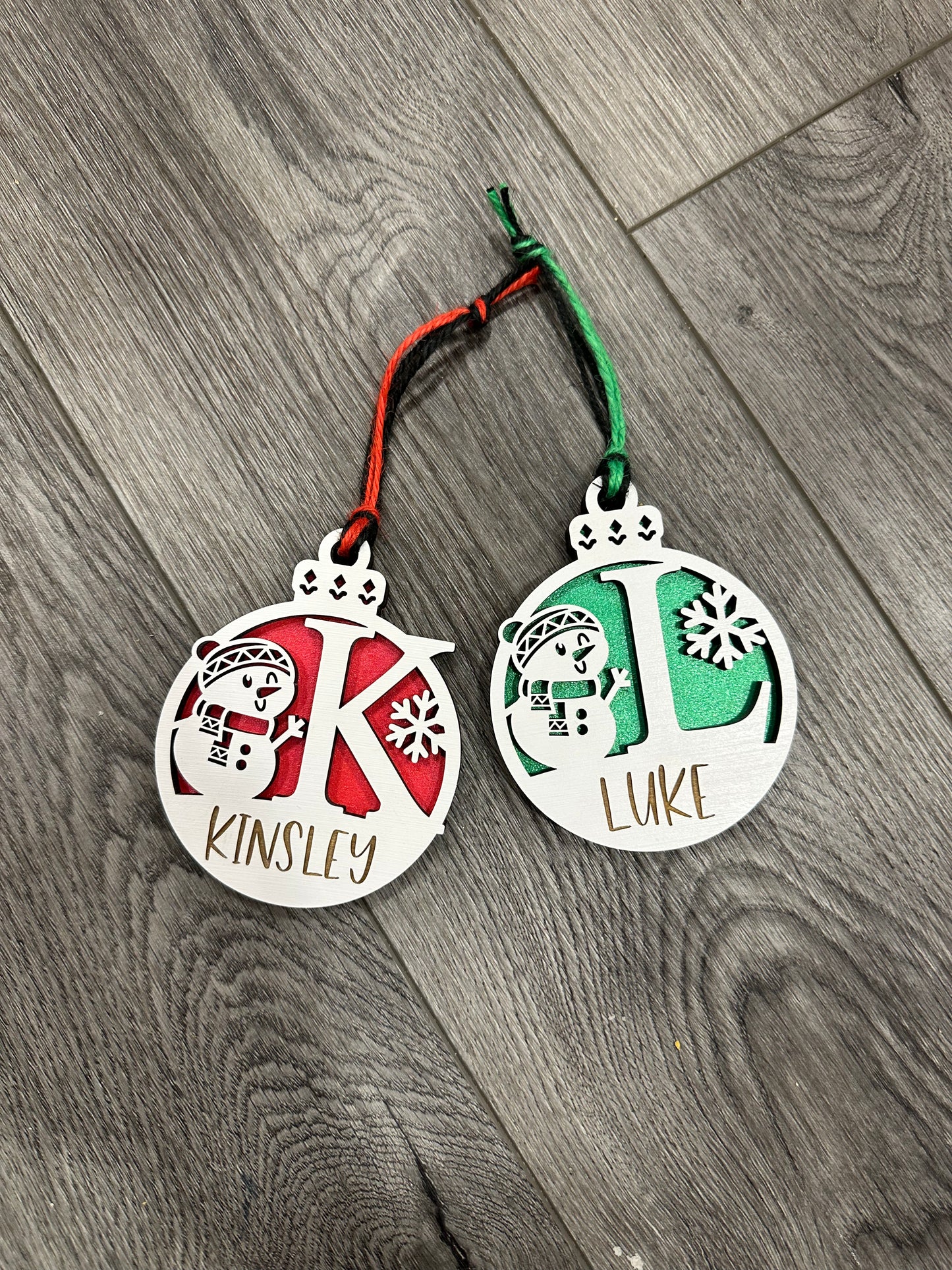 Initial Personalized Ornament