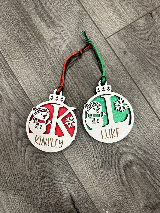 Initial Personalized Ornament