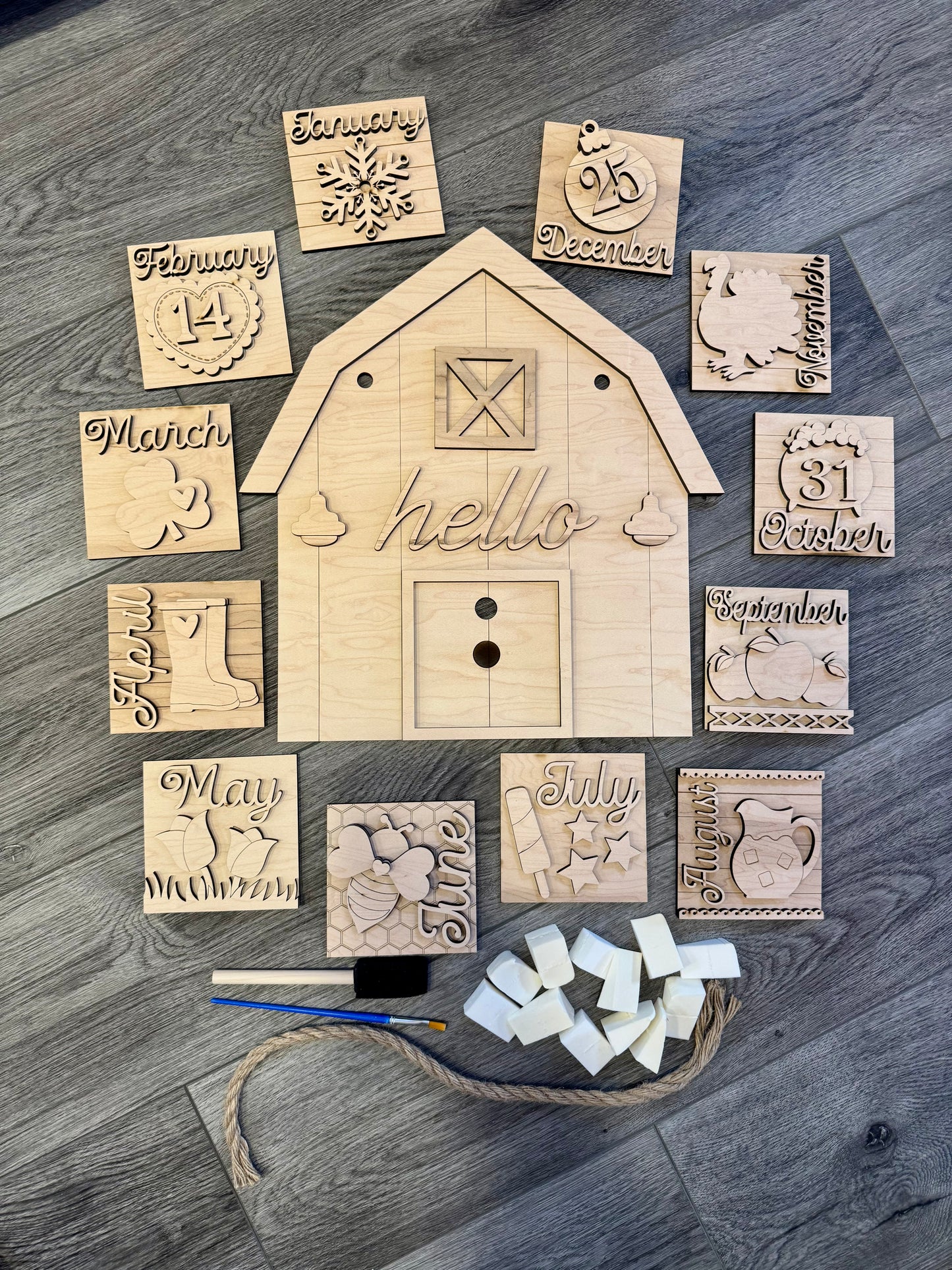 DIY Paint Kit: Interchangeable Barn