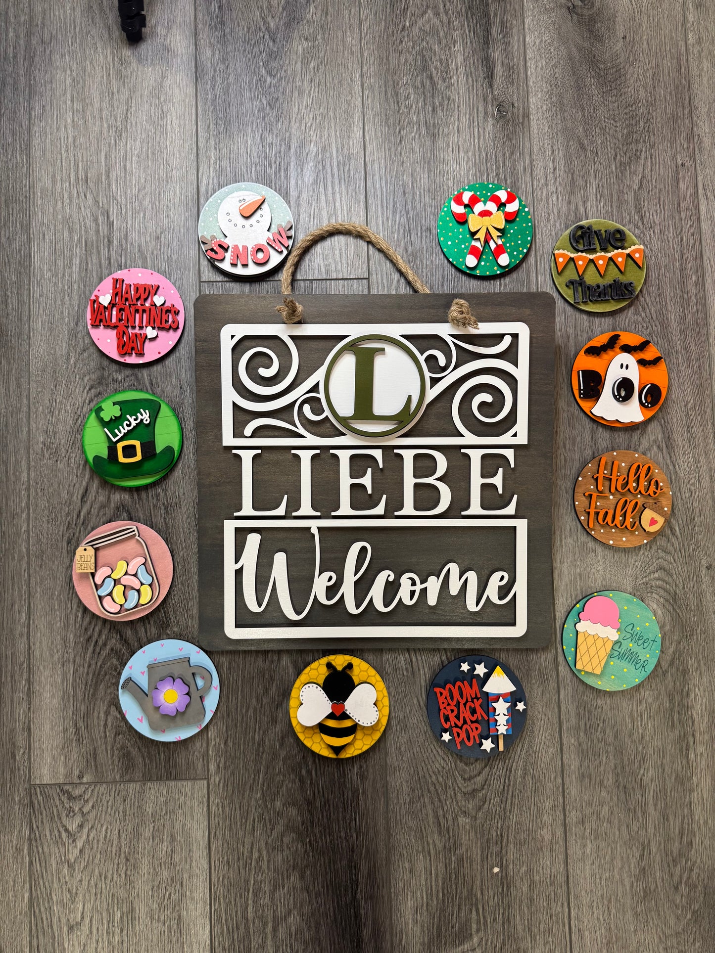 DIY Paint Kit: Interchangeable Last Name