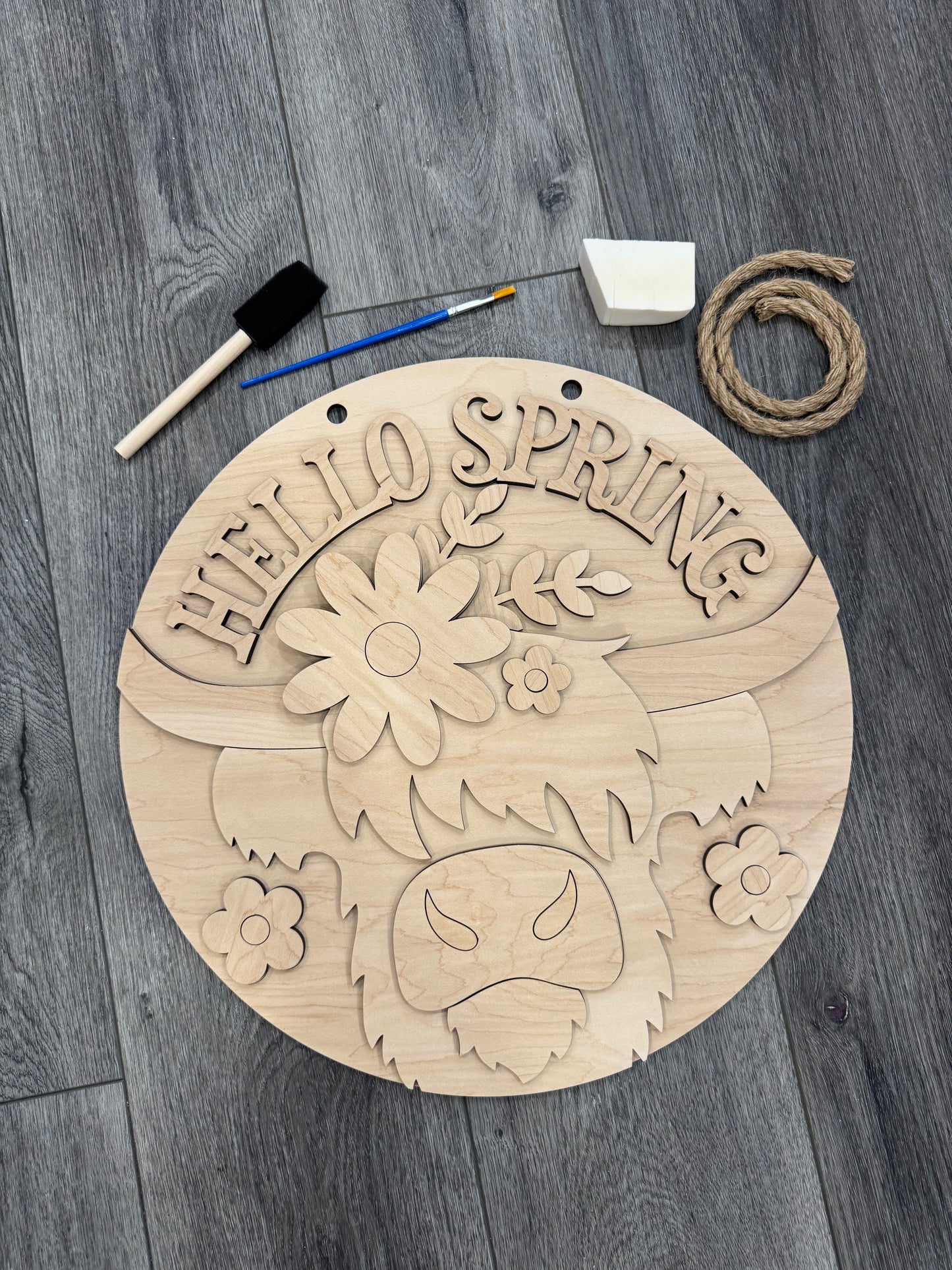 DIY Paint Kit: Hello Spring Cow