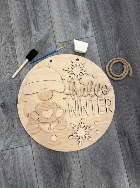 DIY Paint Kit: Hello Winter Gnome