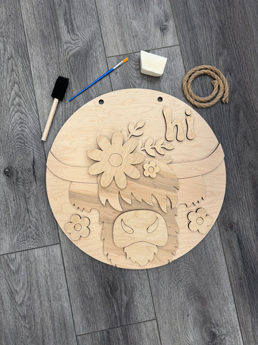 DIY Paint Kit: Cow Hi