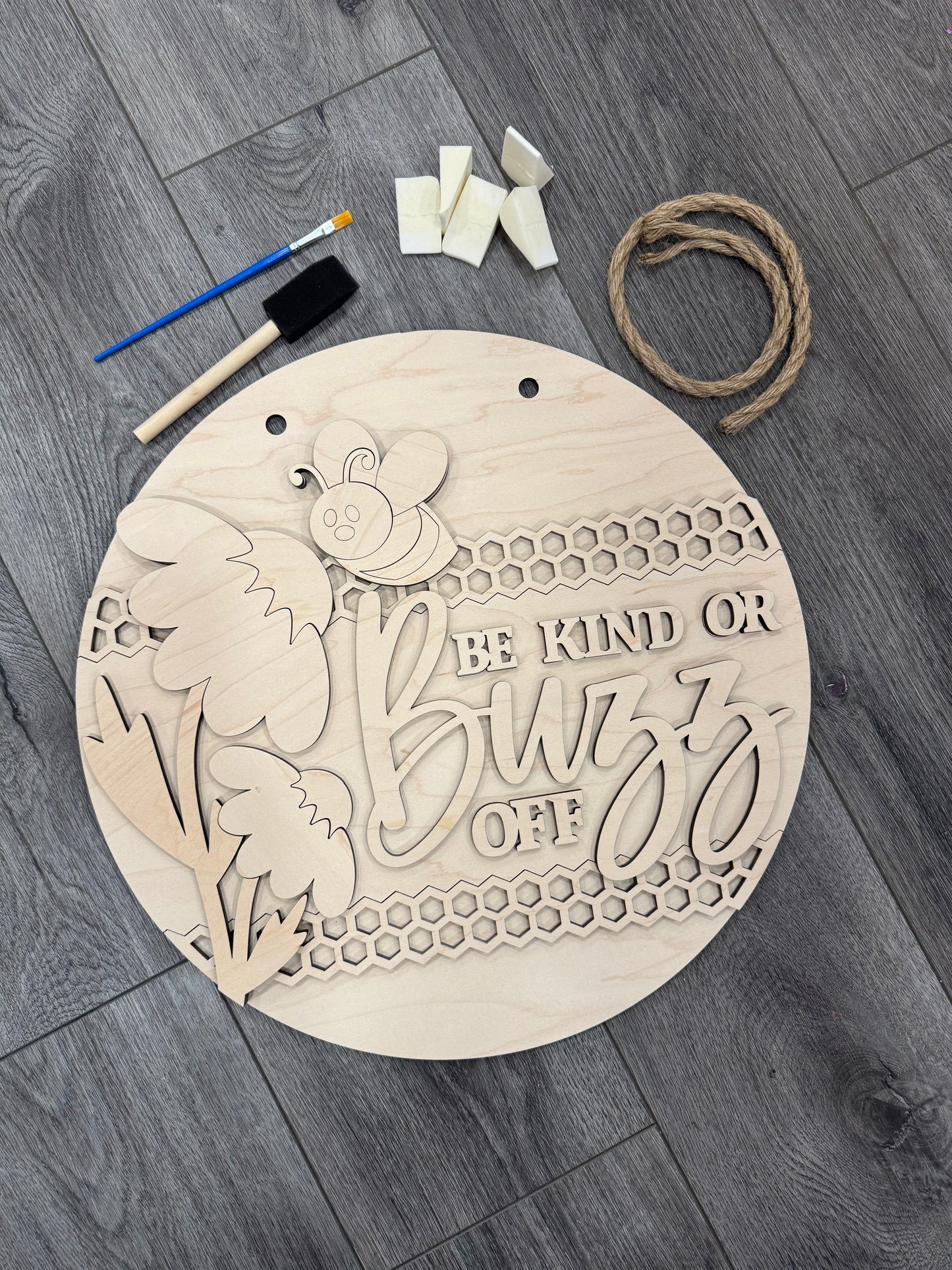 DIY Paint Kit: Be kind or buzz off