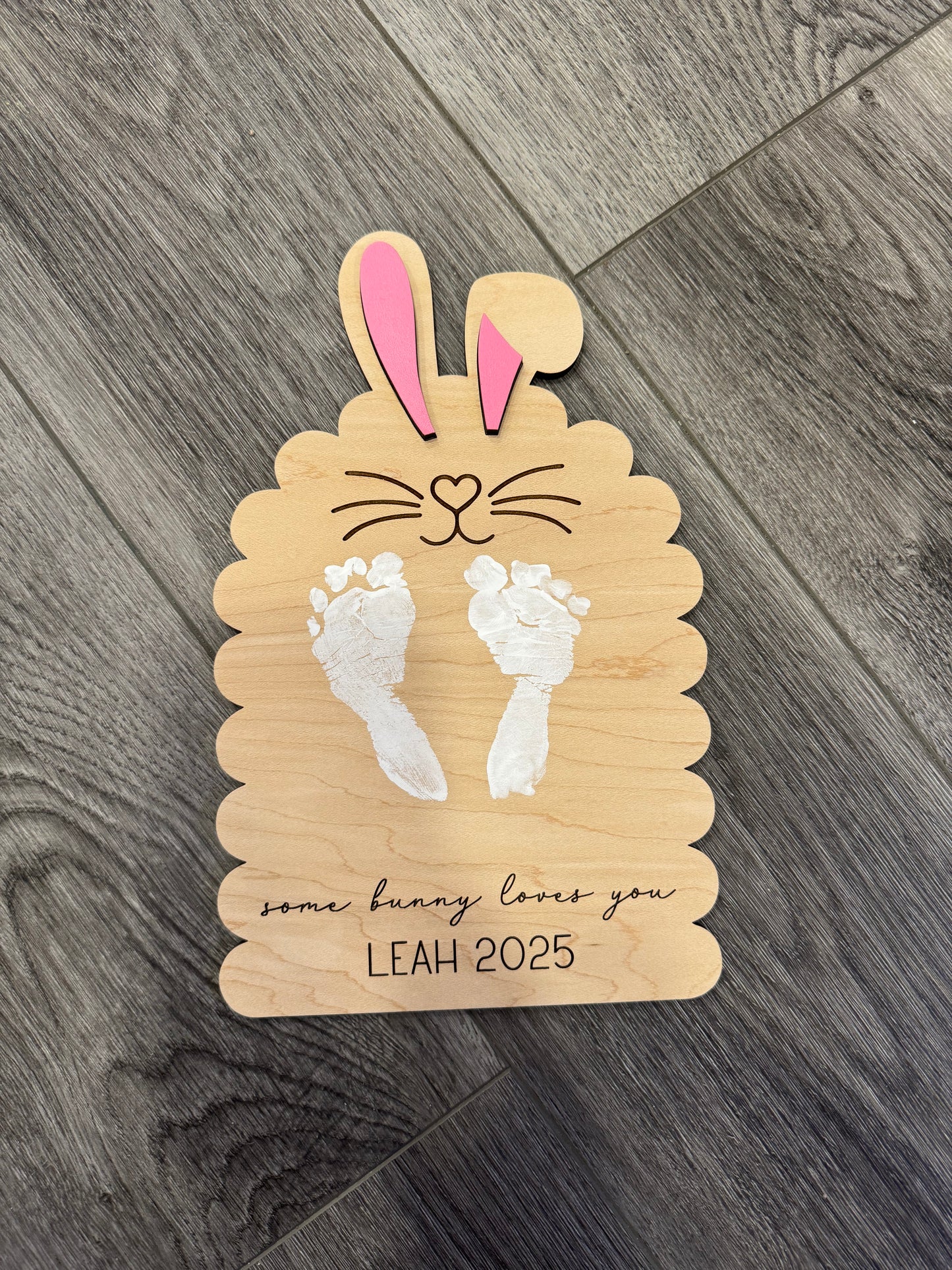 Easter Bunny DIY Footprint