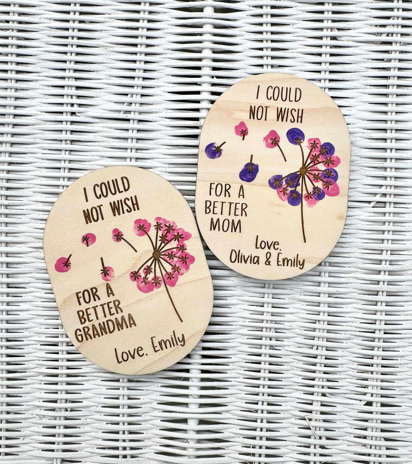 Dandelion Finger Print Magnet