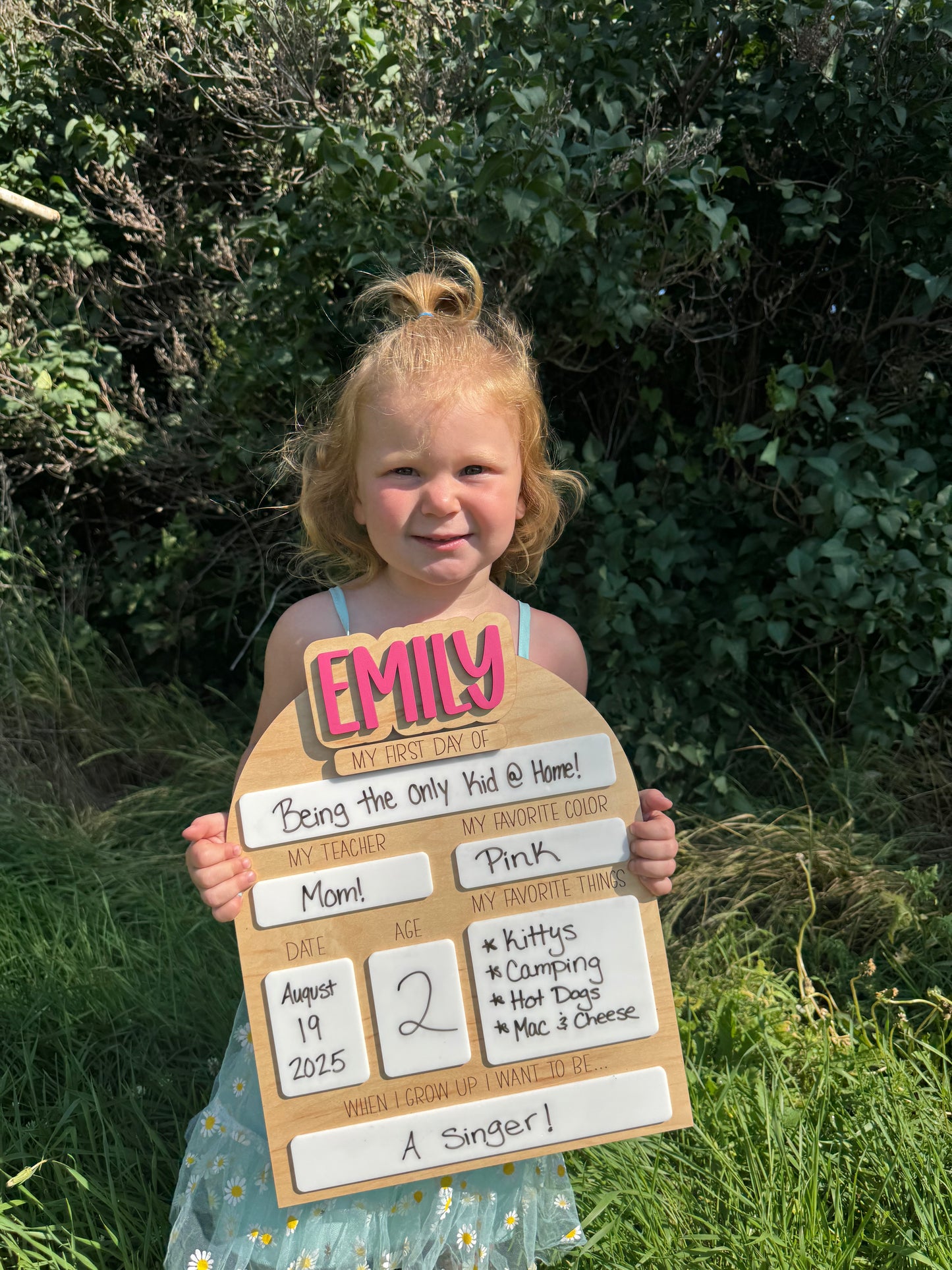 First/Last Day of School Dry Erase Board