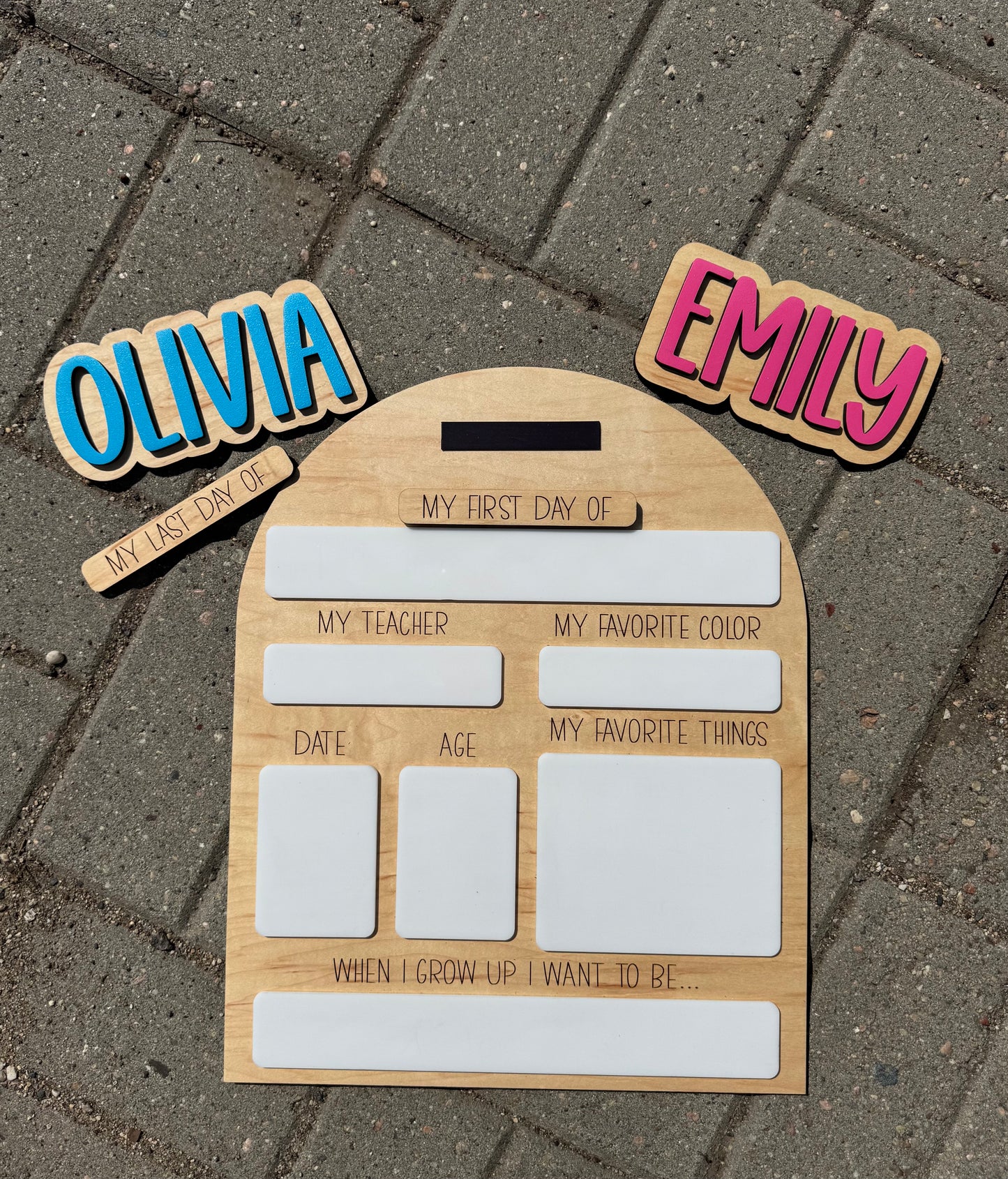 First/Last Day of School Dry Erase Board