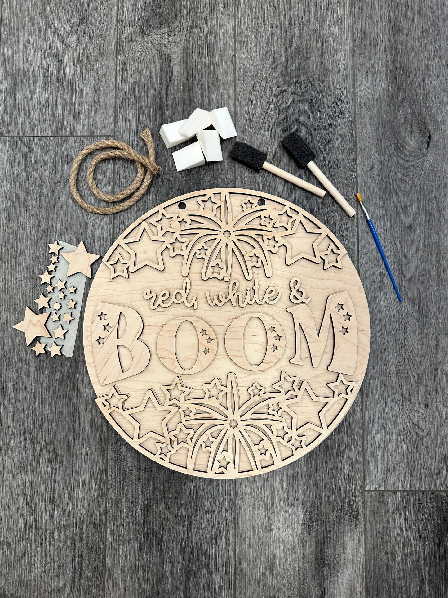 DIY Paint Kit: Red White and Boom