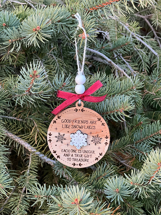 Good Friends Are Like Snowflakes Ornament