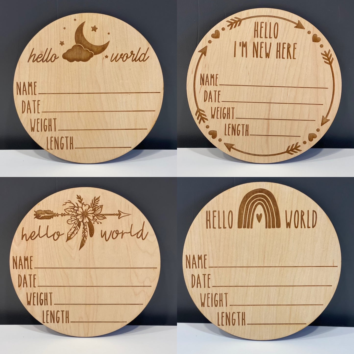 7" Wooden Newborn Stats