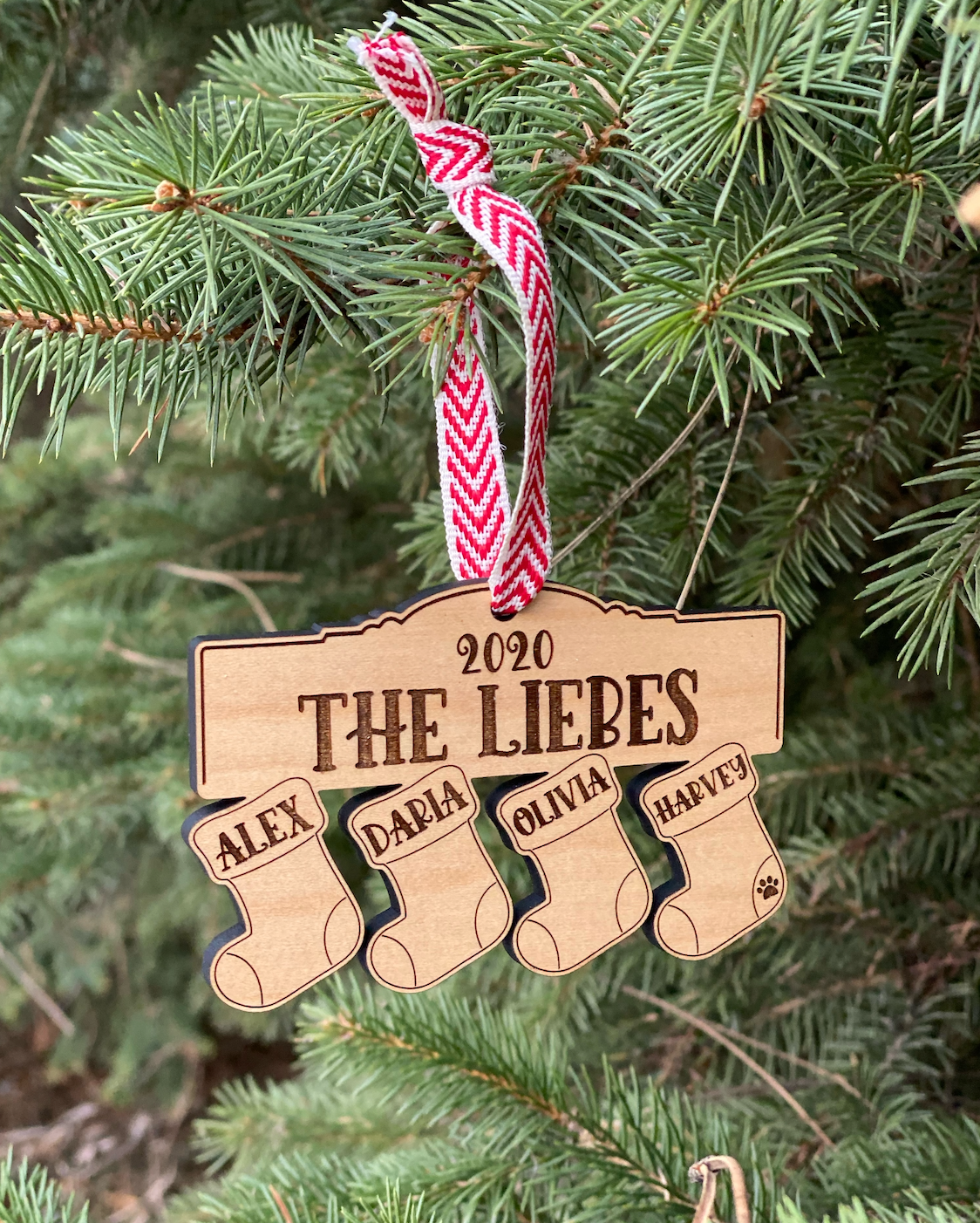 Christmas Stocking Family Ornament