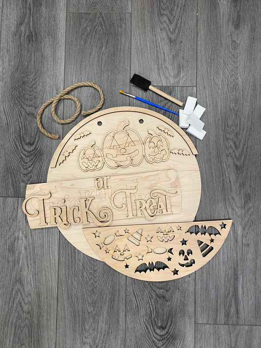 DIY Paint Kit: Trick or Treat Pumpkin