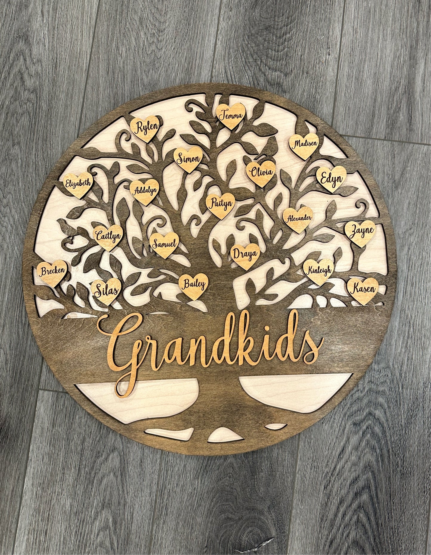 Grandkids Personalized Sign