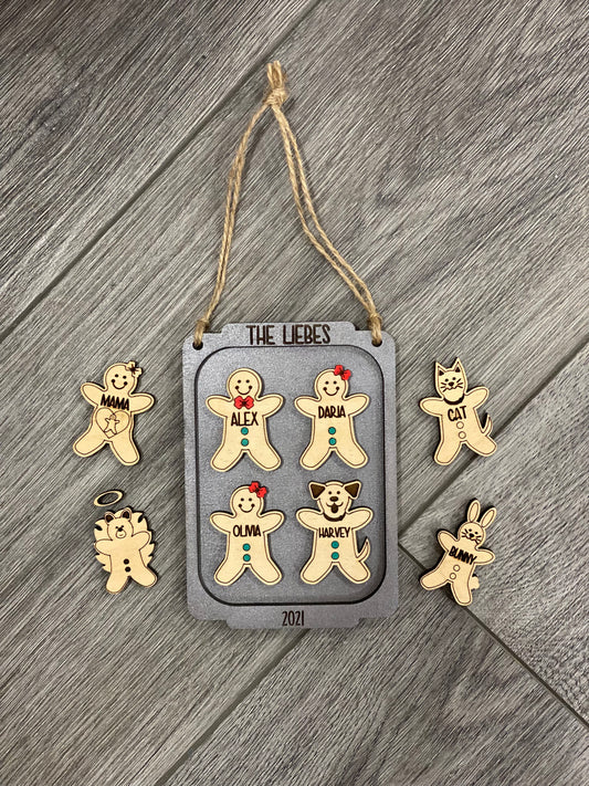 Gingerbread Family Ornament