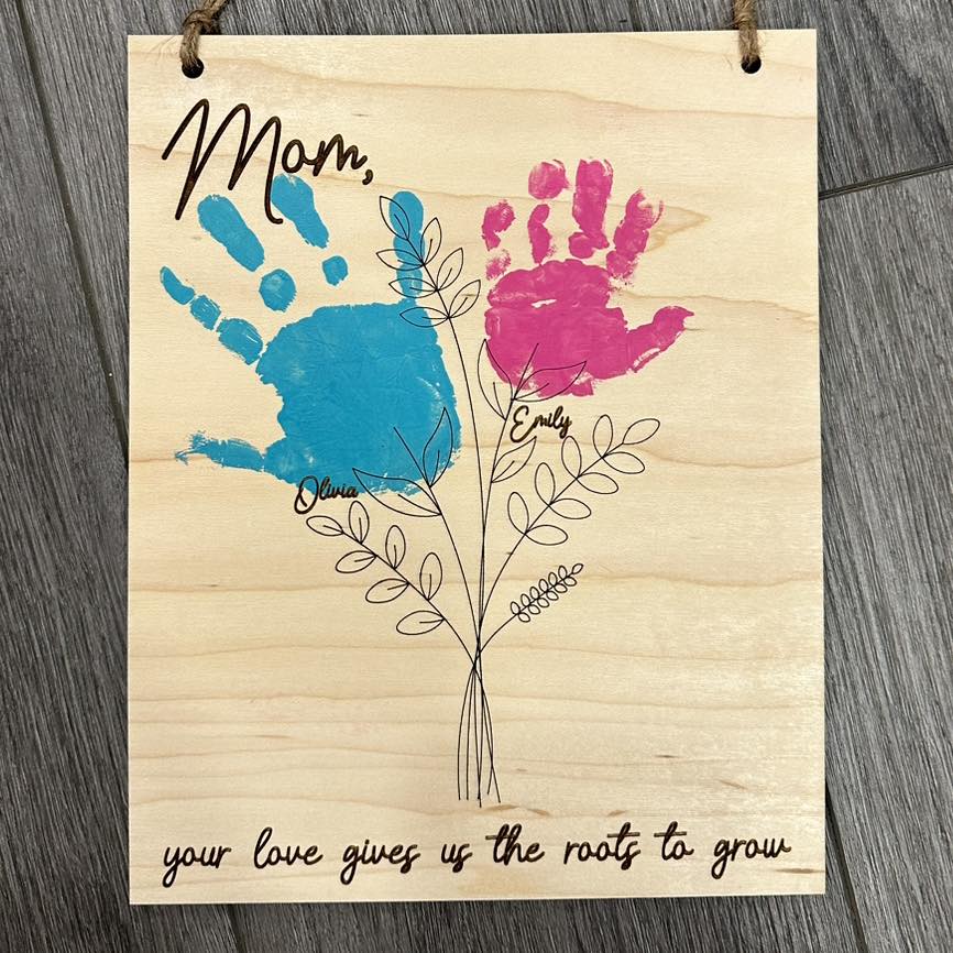 Roots To Grow Handprint Flower DIY – Little White Farmhouse Creations