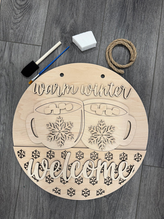 DIY: Paint kit warm winter welcome