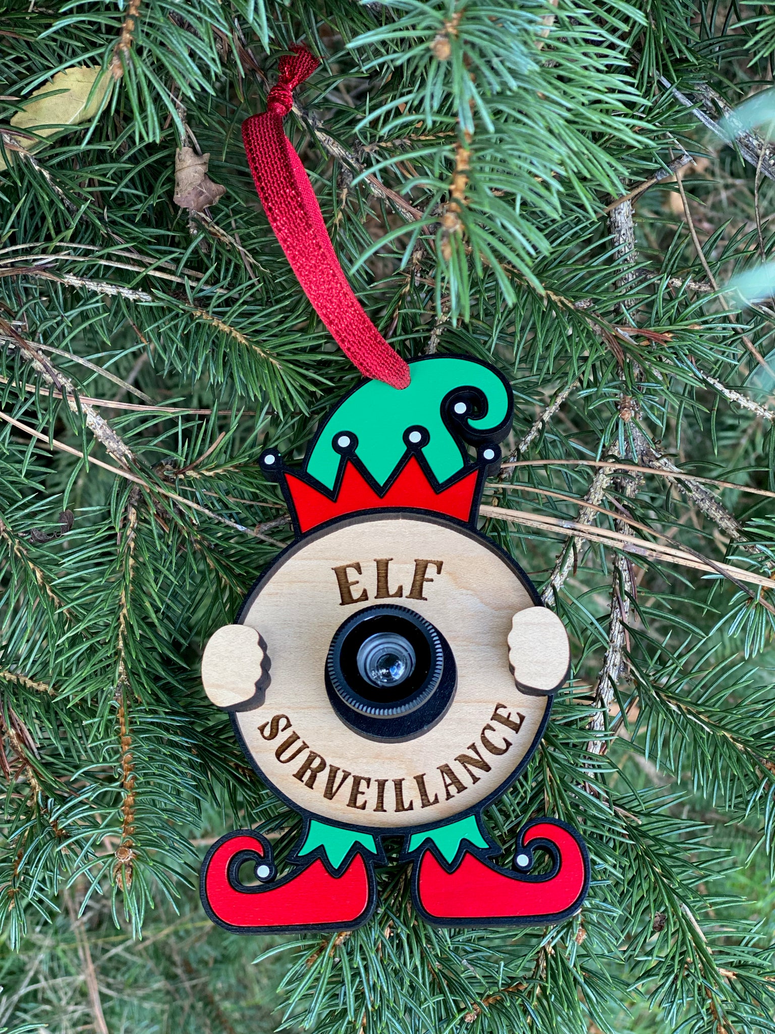 Elf Surveillance Ornament