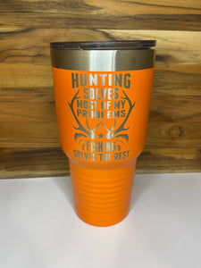 Hunting Fishing 30oz Ringneck Tumbler - Orange