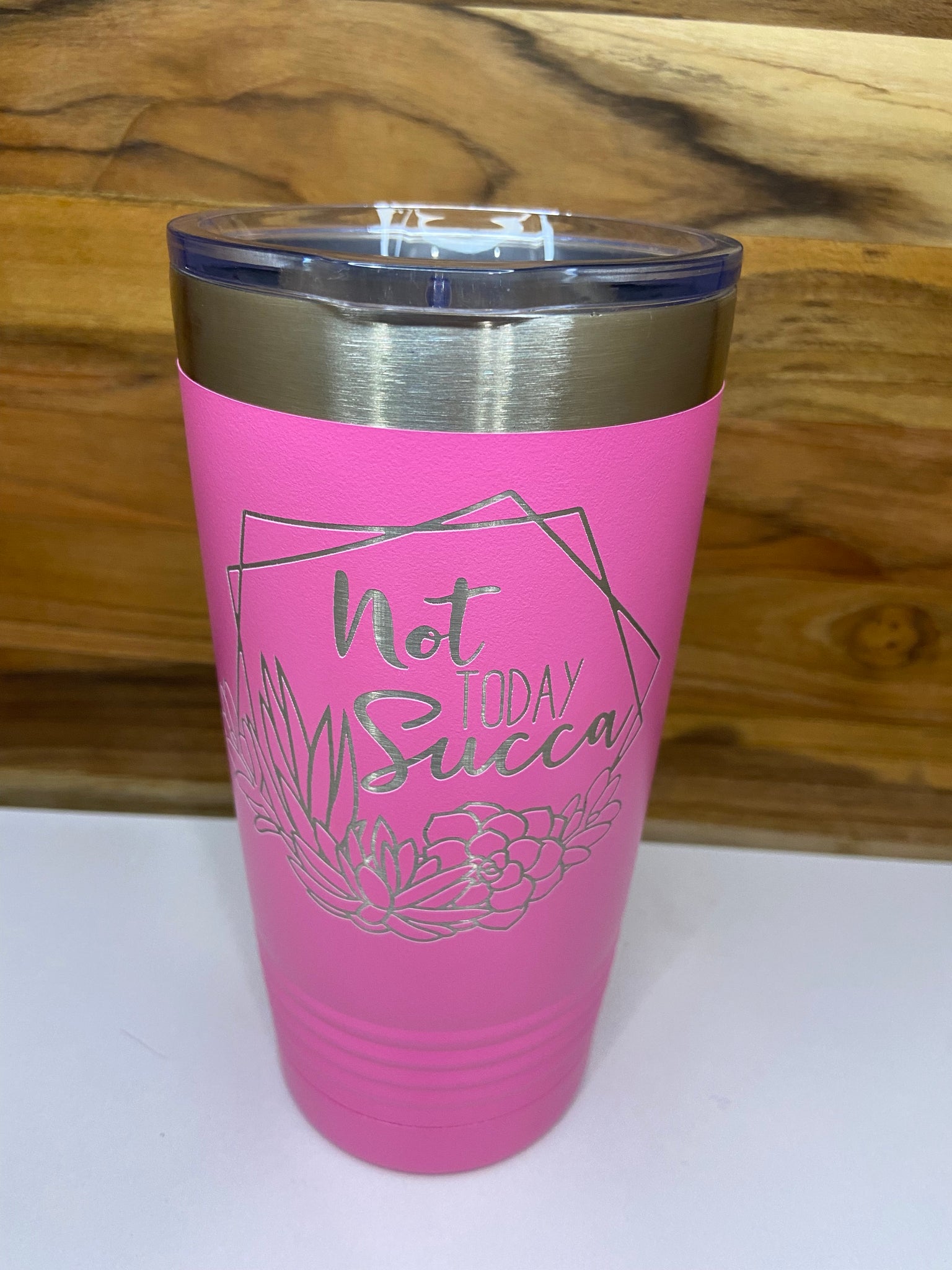 Not Today Succa 20 Ringneck Tumbler - Pink