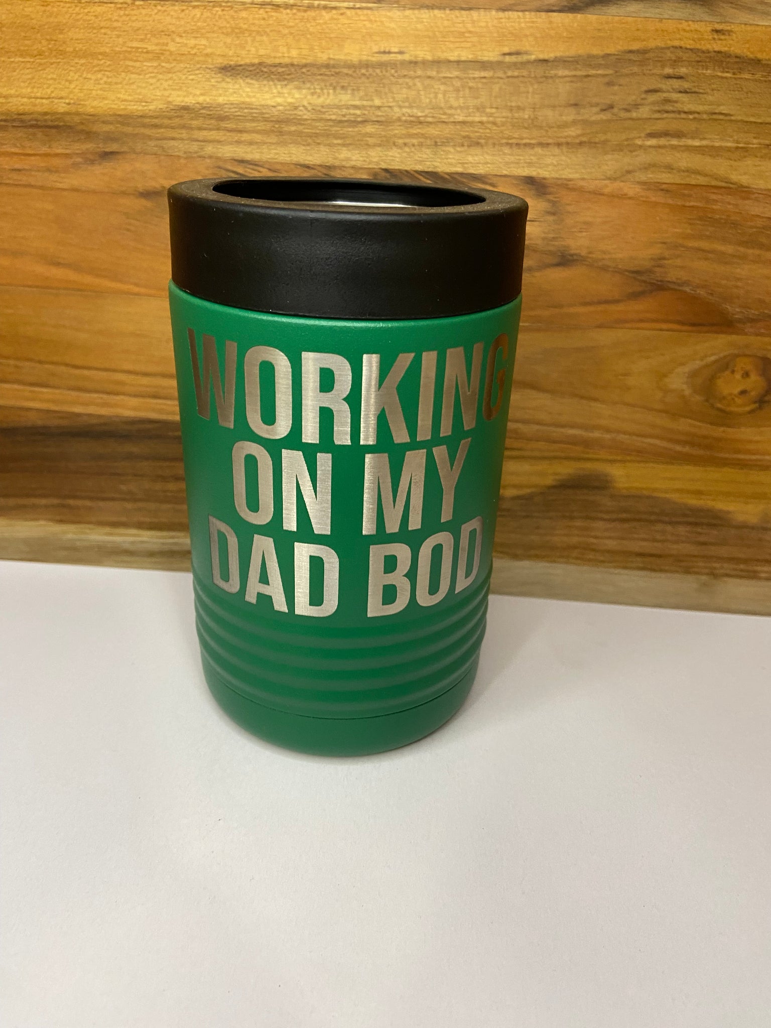 Working On My Dad Bod Beverage Holder - Green