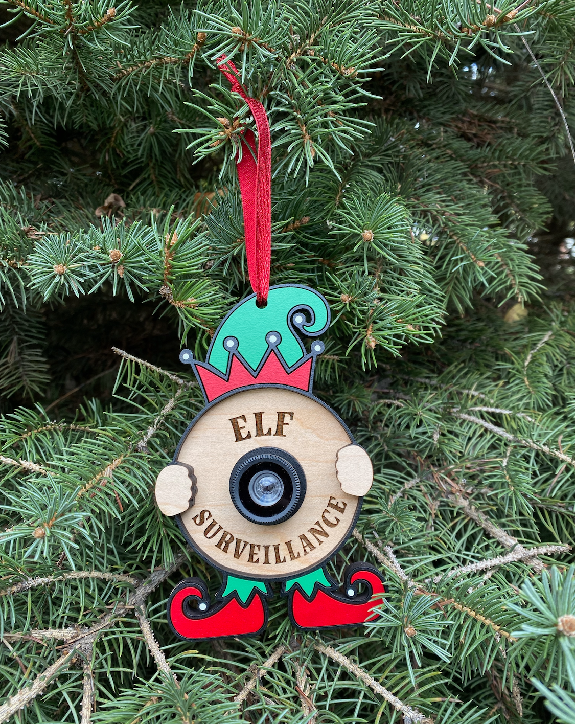 Elf Surveillance Ornament