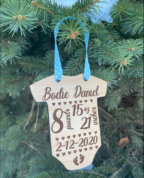 Baby Birth Stats Ornament