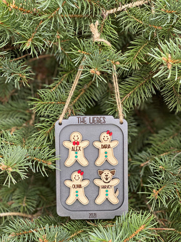 Gingerbread Family Ornament