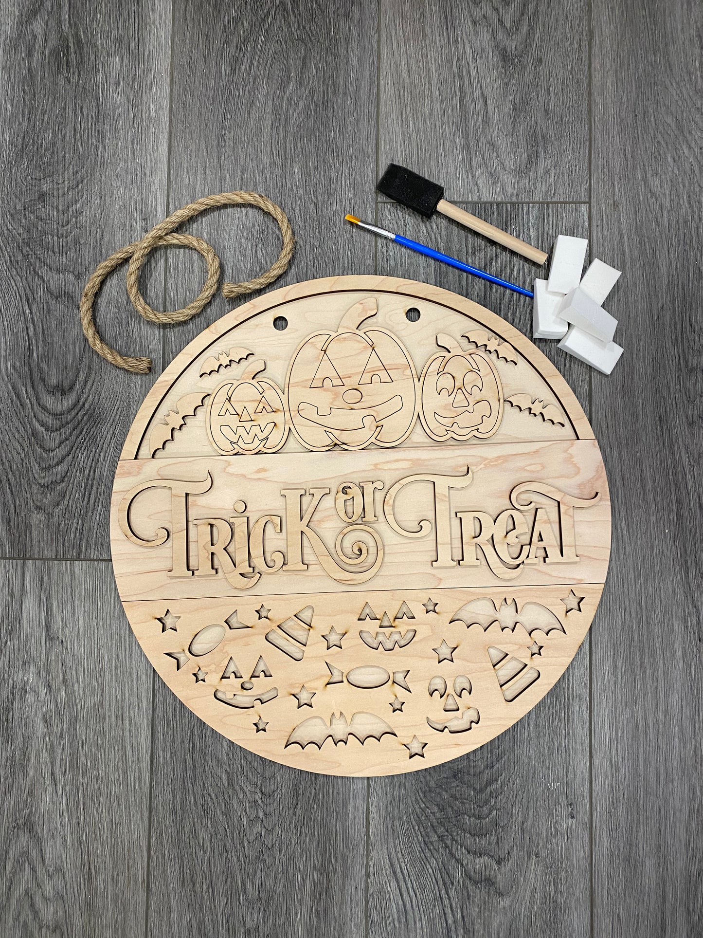 DIY Paint Kit Trick or Treat Pumpkin