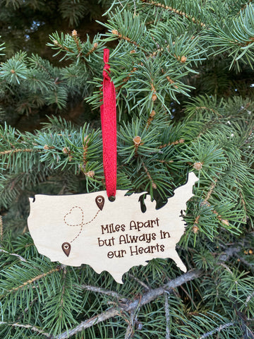 Miles Apart Ornament