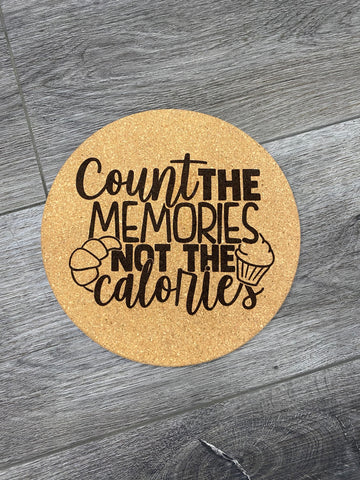 Count The Memories Cork Trivet