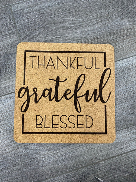 Thankful Cork Trivet