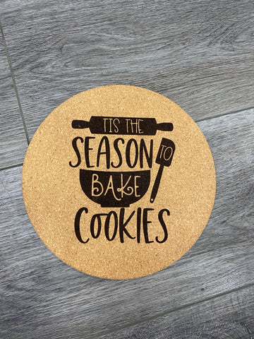 Tis The Season Cork Trivet