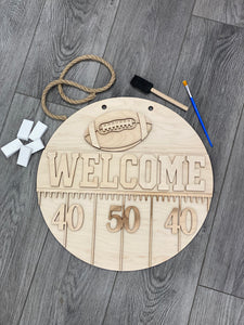 DIY Paint Kit: Football Welcome