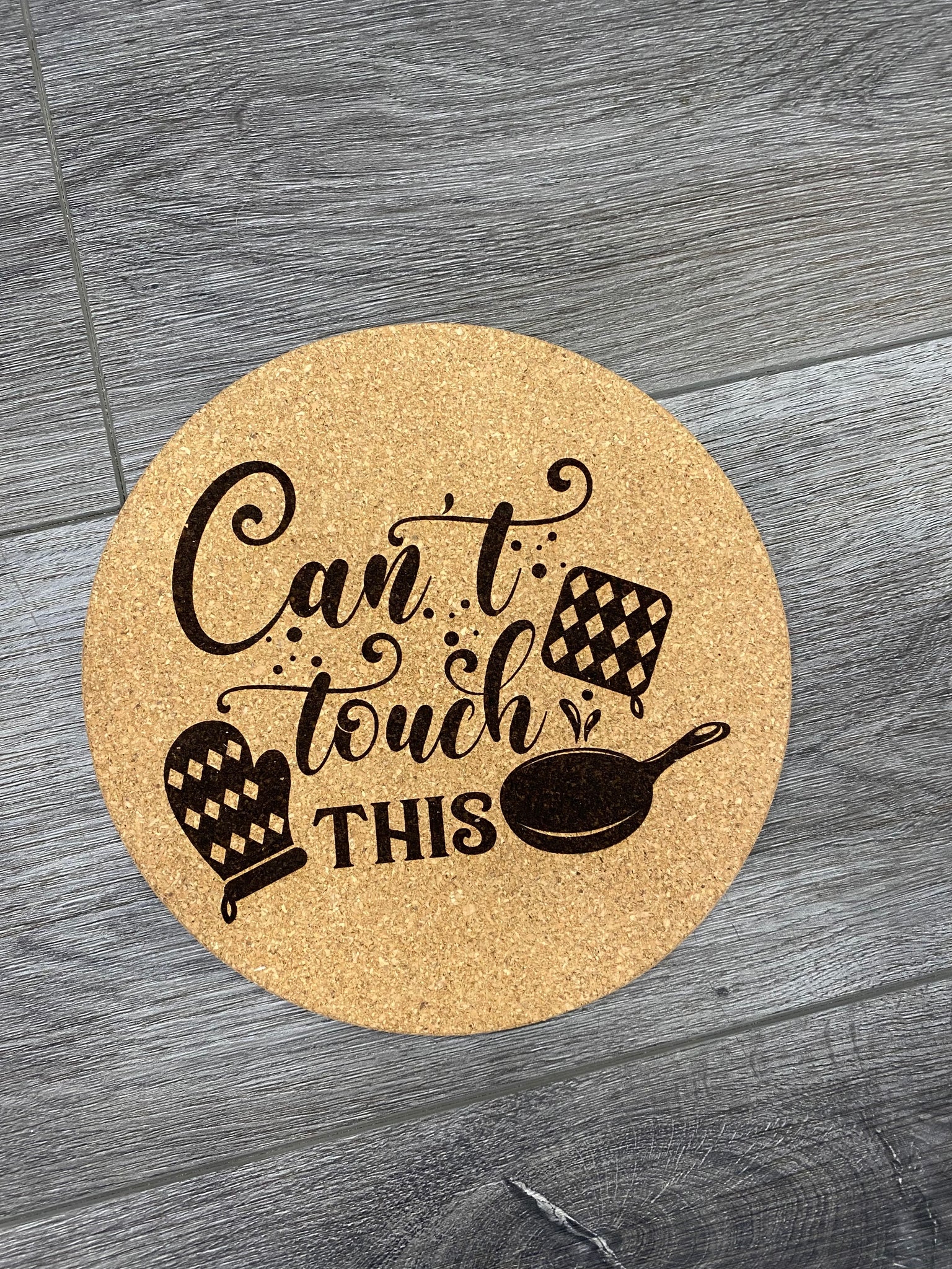 Can’t Touch This Cork Trivet