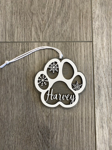 Paw Print Ornament